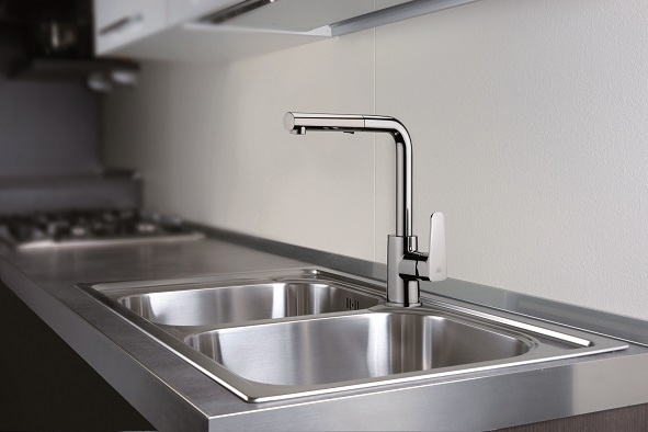 SY 285 CR Drez stoj. vysuvna 2-polohová  - Kuchyňa | Paffoni